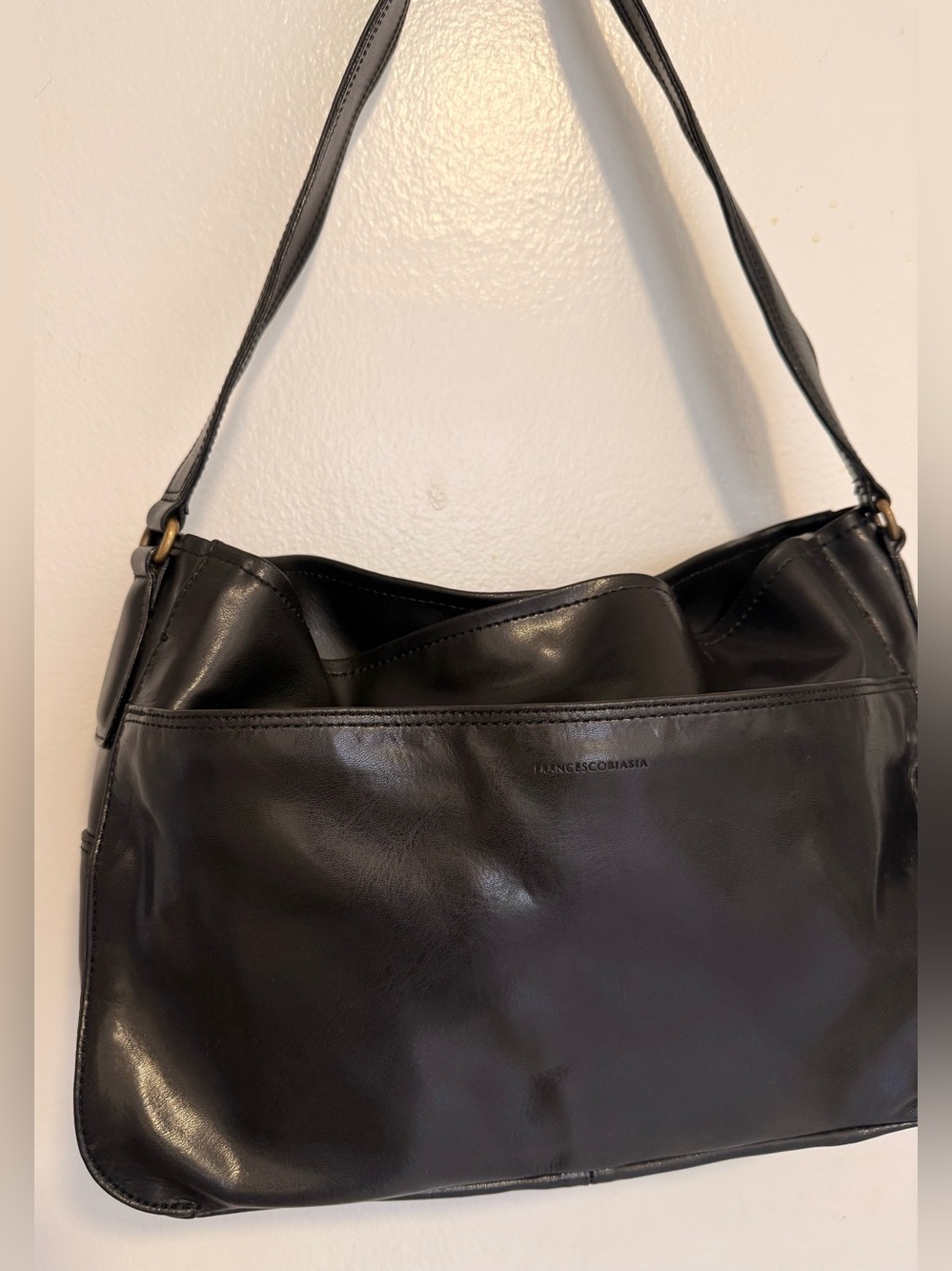 Francesco Biasia - Black Leather Shoulder Bag